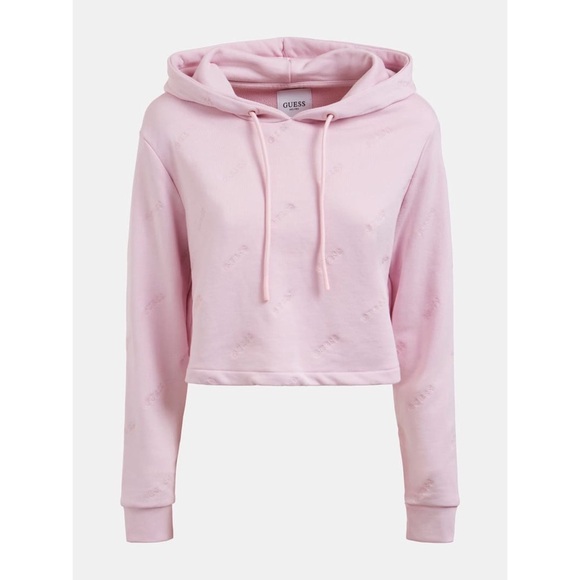 New GUESS Astra Crop Hoodie SZ S - Picture 8 of 11